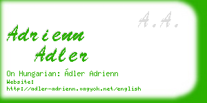 adrienn adler business card
